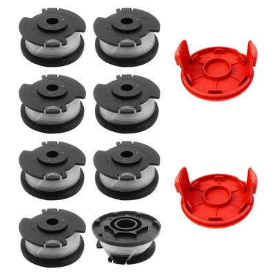 TLH-02+ TLH-02-1 8Pcs Replacement Spool + 2Pcs Spool Cap for Hyper Tough 20V Max HT22-401-03-05  /  HT-19-401-003-06  /  HT19-401-003-07