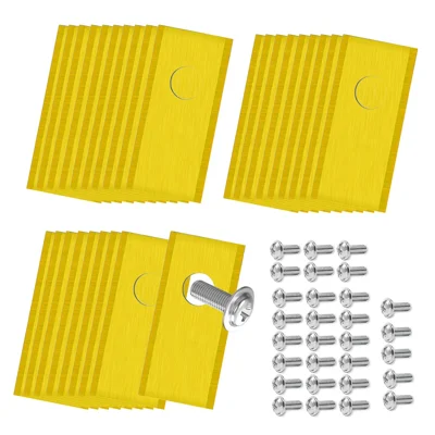 30Pcs for Worx Landroid Robotic Lawn Mower Stainless Steel Replacement Blades, 36.2x18mm - Gold