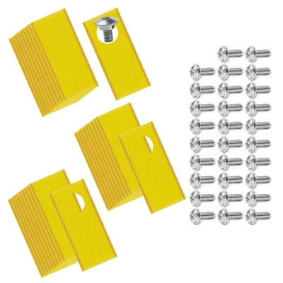 30Pcs for Honda Miimo Robotic Lawn Mower Stainless Steel Replacement Blades, 39.2x17.5mm - Gold