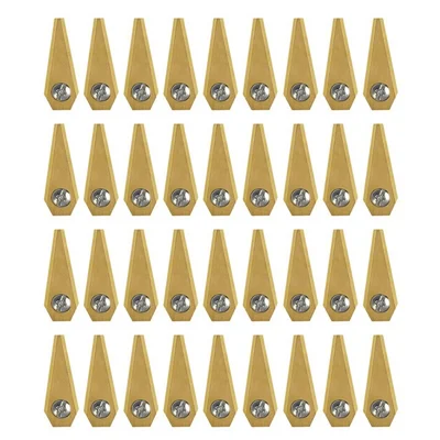 36Pcs For Bosch Indego Electric Lawn Mower Replacement Blades Stainless Steel Cutting Blades, 49 x 19 x 1mm