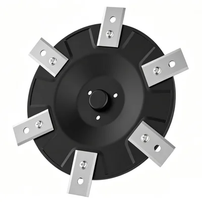 Disco de Corte RIS-MYU-01 com 6 Lâminas para Mammotion YUKA 1500 / 2000 / 3000 Peça de Substituição para Corta-relvas Robótico - Preto