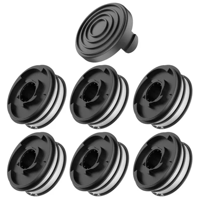 For Einhell RTV 400 / RTV 550 / RTV 550 / 1 Lawn Mower 6 Spool + 1 Cap Spare Part, 3405685 / TLE-02-1
