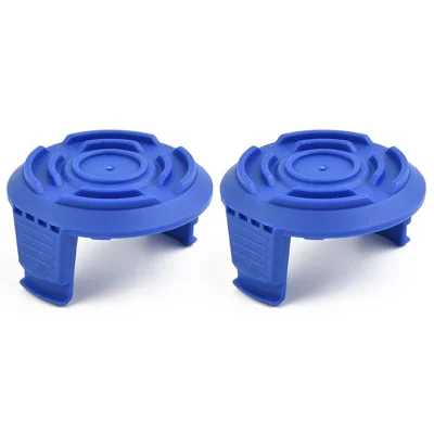 2 Pieces Lawn Mower Spool Caps TLW-01-1 for Spear & Jackson / Mac Allister / Qualcast / Worx
