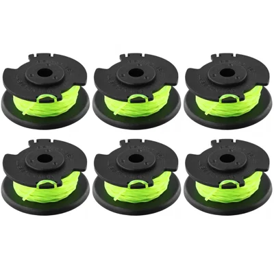 6Pcs Replacement Line Spool for Ryobi RLT36B33 / RY36LT33A-0 36V Lawn Mower Wire Reel, RAC143