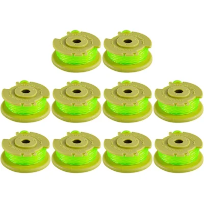10PCS Lawn Trimmer Wire Spools for Ryobi Lawn Mower AC80RL3 Nylon Rope Reels