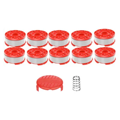 For Craftsman CMCST900 / CMCST915 Lawn Mower 10 Line Spools + Spool Cap + Spring Set, CMZST065