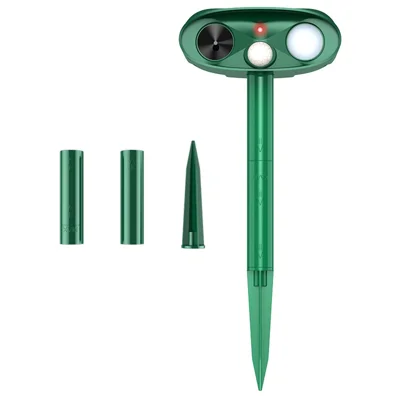 Répulsif solaire ultrasonique RC-566B 18-40 kHz, répulsif à flash LED étanche IPX4 - Vert