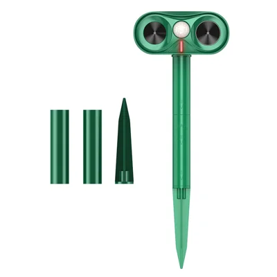 Répulsif solaire ultrasonique RC-515, étanchéité IPX4, détection à 110 degrés - Vert