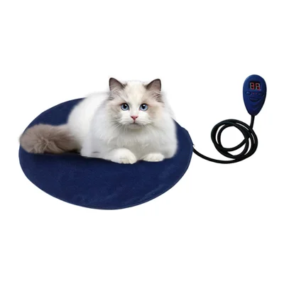30x30 cm Chauffage Électrique Coussin de Coussin de Compagnie de Compagnie Constante Chat Chien Hiver Chaud - Bleu / Plug Britannique BS 240V