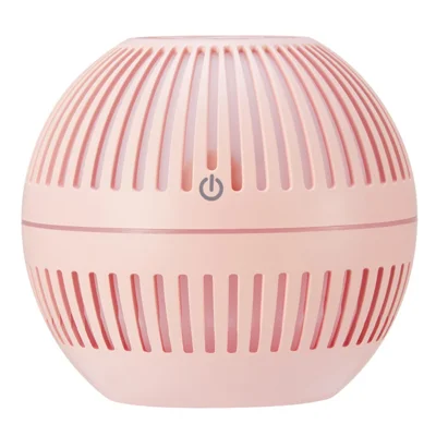 Hollow Design USB Charging Colorful Night Light Office Home Mini Aroma Humidifier - Pink