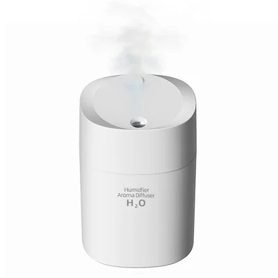 K5 250ml Портативный мини-увлажнитель для автомобиля Essential Oil Aroma Diffuser USB Fogger Mist Maker с ночником для спальни - белый