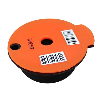 ICAFILAS 180ML Coffee Pod for Keurig K Cup Tassimo Reusable Filter Refillable Espresso Coffee Maker Capsules (No FDA Certified, BPA Free) - Orange