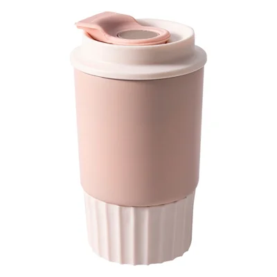 360ml Thermal Insulated Stainless Steel Coffee Mug for Hot Cold Drinks (BPA Free, No FDA) - Rouge Pink