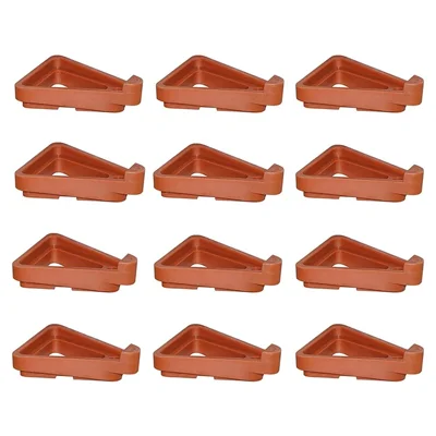 12Pcs Gardening Flower Pot Foot Pad PP Ventilation Plant Pot Heighten Base - Orange L