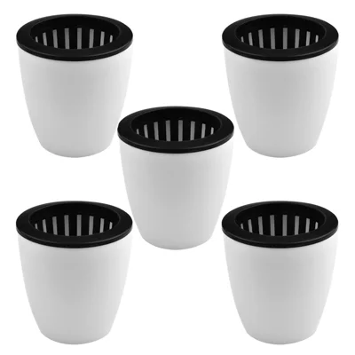 5pcs / Paquete de 130 mm Planta Autónoma Bote Automática Agua Absorbente Maceta de Bote Automática