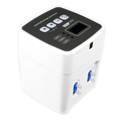 Dubbele pomp automatisch bewateringssysteem voor tuinplanten, druppelbewateringscontroller voor 20 potplanten - EU-stekker