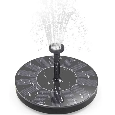 MEIERDE SF001 Fontaine solaire circulaire extérieure Piscine Fontaine flottante Cour Pompe submersible sans balais pour décoration de jardin