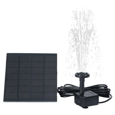 MEIERDE Fontaine Solaire Flottante de Jardin Pompe à Eau Solaire avec 6 Buses Différentes