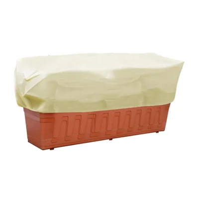 Ochrona roślin 100 x 40 x 45 cm Prostokątne zimowe worki na doniczki Futerał z tkaniny niegrzanej - Beżowy