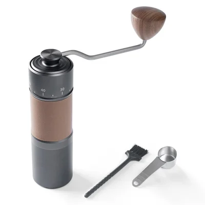 ICAFILAS Stainless Steel 7 Core Burrs Manual Coffee Grinder (BPA Free, No FDA Certificate)
