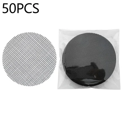 50Pcs Flower Pot Mesh Pads Gardening Mat Round Impermeable Pad Drainage Hole Screen, 10cm Diameter