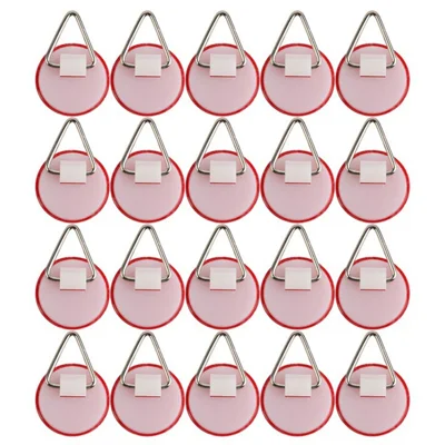 20 pezzi / set Supporto per piatti da parete invisibile in plastica autoadesivo