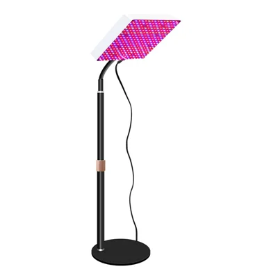 Style G VEG and Bloom Full Brightness Growing Lamp Square Shape Full Spectrum Desktop Plant Grow Light, EU Plug