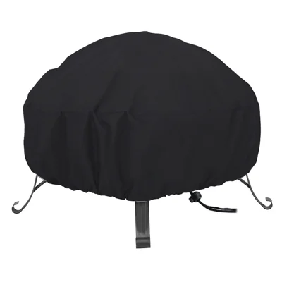 420D Oxford Cloth Patio Fire Pit Cover Protector Waterproof Outdoor Grill BBQ Stove Cover 82x41cm (32-inch)