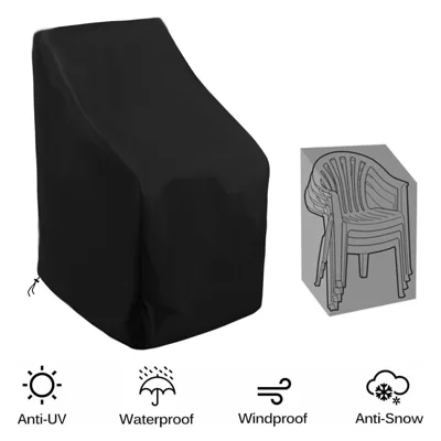 210D Oxford Fabric Waterproof Dust-Proof Furniture Cover Outdoor Garden Anti-UV Chair Sofa Protector, 120x65x80cm