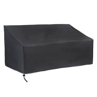 3 Seats 420D Oxford Cloth Waterproof Chair Cover Outdoor Garden Park Patio Benches Furniture Rain Snow Dust Protector 163x66x89cm