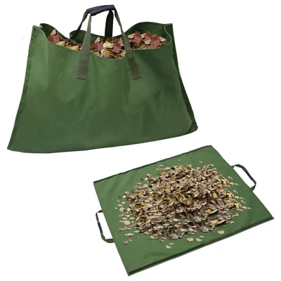 829402 Leaf Bag for Collecting Leaves, Canvas Waste Storage Handbag Tarp for Yard Garden