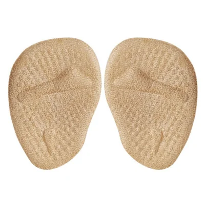 Breathable High Heels Forefoot Pads Anti-Slip Pain Relief Half Insoles Inserts - Beige
