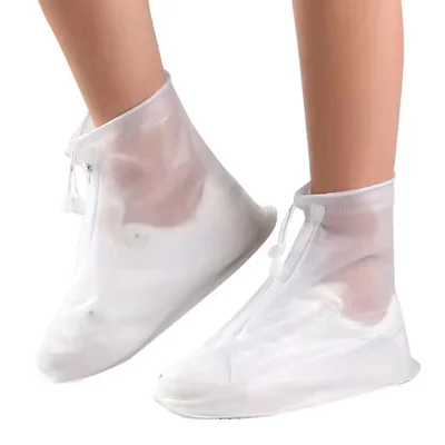 1 Pair Waterproof Shoe Covers Non-Slip PVC Shoe Protectors - For Size 34-35