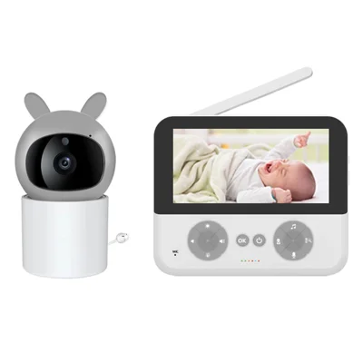 C5-B 4.3-inch Baby Monitor with 2.4G Wireless Two Way Audio Night Vision Pan and Tilt Security Camera