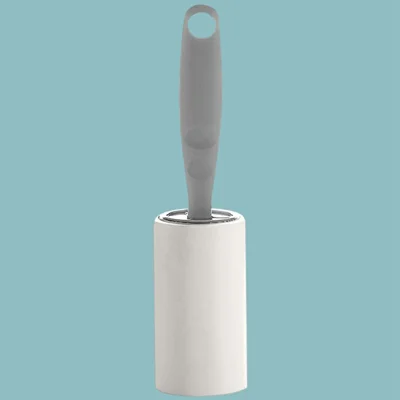 Tearable Lint Roller Sticky Paper Pet Hair Remover Household Dust Wiper Cleaning Brush - Grey