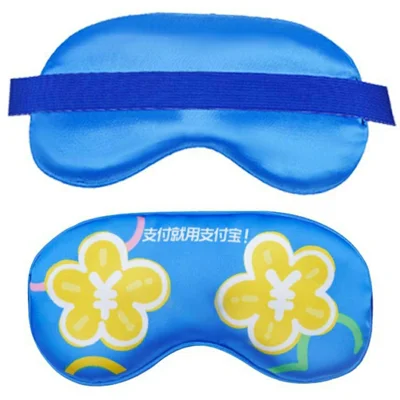 Silk oogmasker aan beide zijden voor op kantoor of tijdens reizen, ademend, lichtbeschermend oogverband