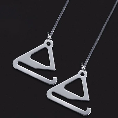 Triangle Hook Round Line Bra Straps Ultra-Thin Invisible Traceless Non-Slip Bra Shoulder Straps - Transparent