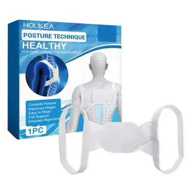 HOUKEA HKA06-A039-1-BU1 Healthy Posture Corrector Anti-Hunchback Back Shoulder Posture Correction Strap