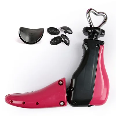 Size L Adjustable Shoe Stretcher Unisex Footwear Expander Widener for Men Women - Rose