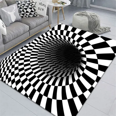3D-geometriska mattor Rektangulär illusionstapet 60 x 90 cm Living Rum Sovrum Matta - Stil 1