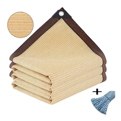 2 x 3 m buitenschaduwnet voor balkon, tuin, uv-bescherming, privacy-scherm met 5 m touw