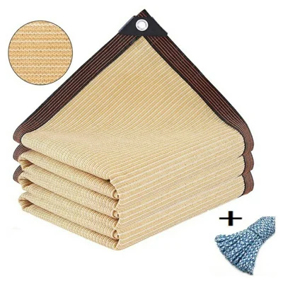 2 x 4 m buitenschaduwnet voor balkon, tuin, uv-bescherming, privacy-scherm met 5 m touw