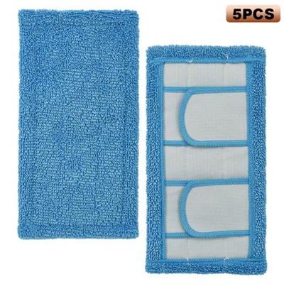 NL-046 5Pcs For Swiffer Sweeper Mop Pads Wet and Dry Replacement Reusable Cleaning Cloths - Blue