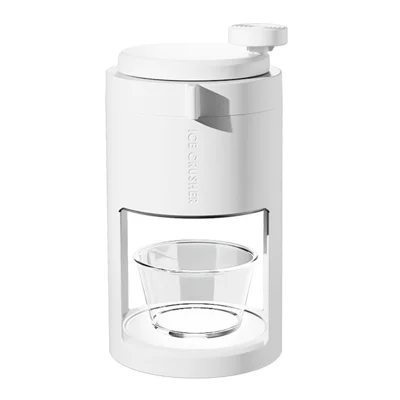Hand Crank Ice Shaver Machine ABS Manual Snow Cone Shaved Ice Maker (BPA Free, No FDA)