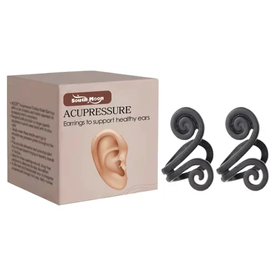 SOUTH MOON SOA06-A207-2-BN1 1 Pair Anti Tinnitus Earrings Ear Pressure Relief Ear Clip Ear Discomfort Reducer
