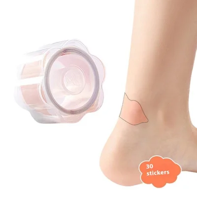 30Pcs High Heel Cushion Inserts Toe Protector Gel Pads Anti Blister Tape for Shoes - Skin Color