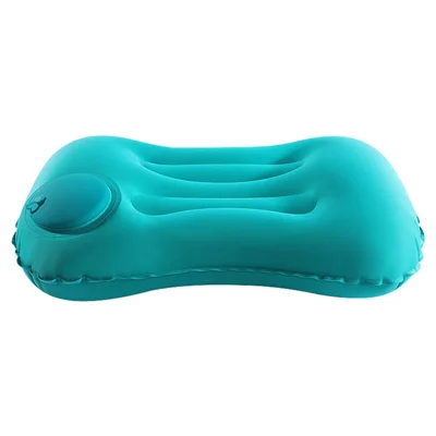 Inflatable Pillow Lumbar Support for Office / Travel / Home Milk Silk Portable Nap Cushion - Green