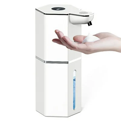 Dozownik M12 360 ml do mydła automatyczny, montowany na ścianie, elektryczny do pianki do rąk, bezdotykowy czujnik - beżowy / typ pianki