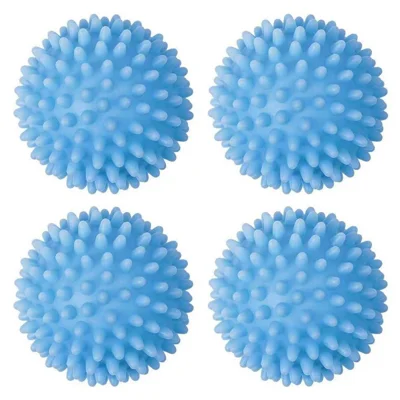 4Pcs Anti Winding Tumble Dryer Magic Laundry Balls for Washing Machine Reusable Cleaning Balls - Blue