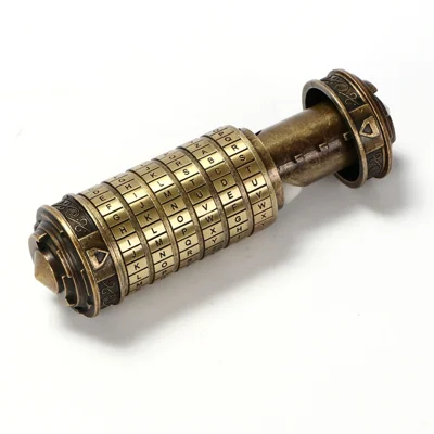 Da Vinci Code Cryptex Toy Metal Precision Password Lock Valentine Christmas Birthday Gift